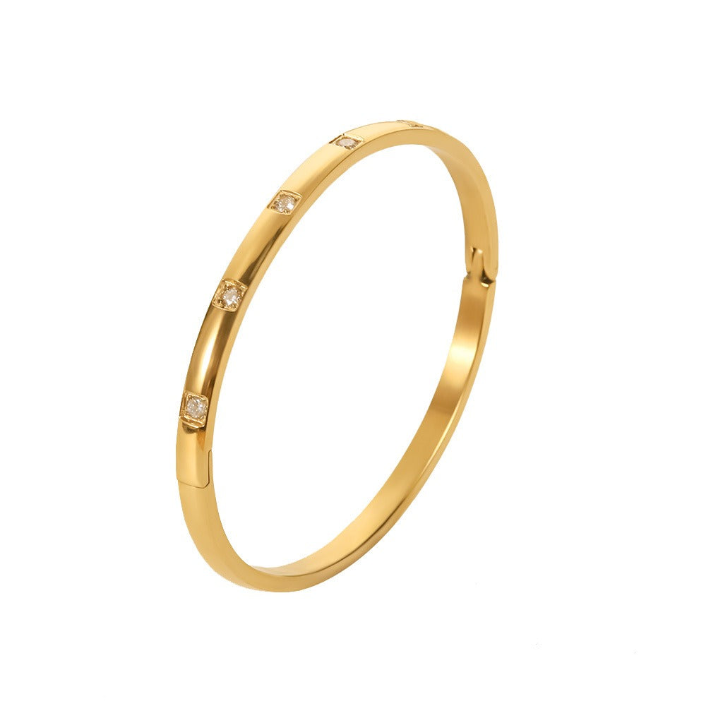 Celestia – Bracelet lumineux au zircon blanc