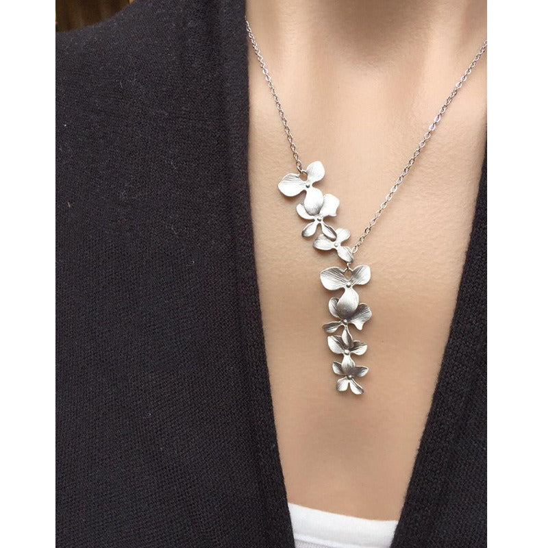 Aurore – Collier Vintage Fleur en Argent