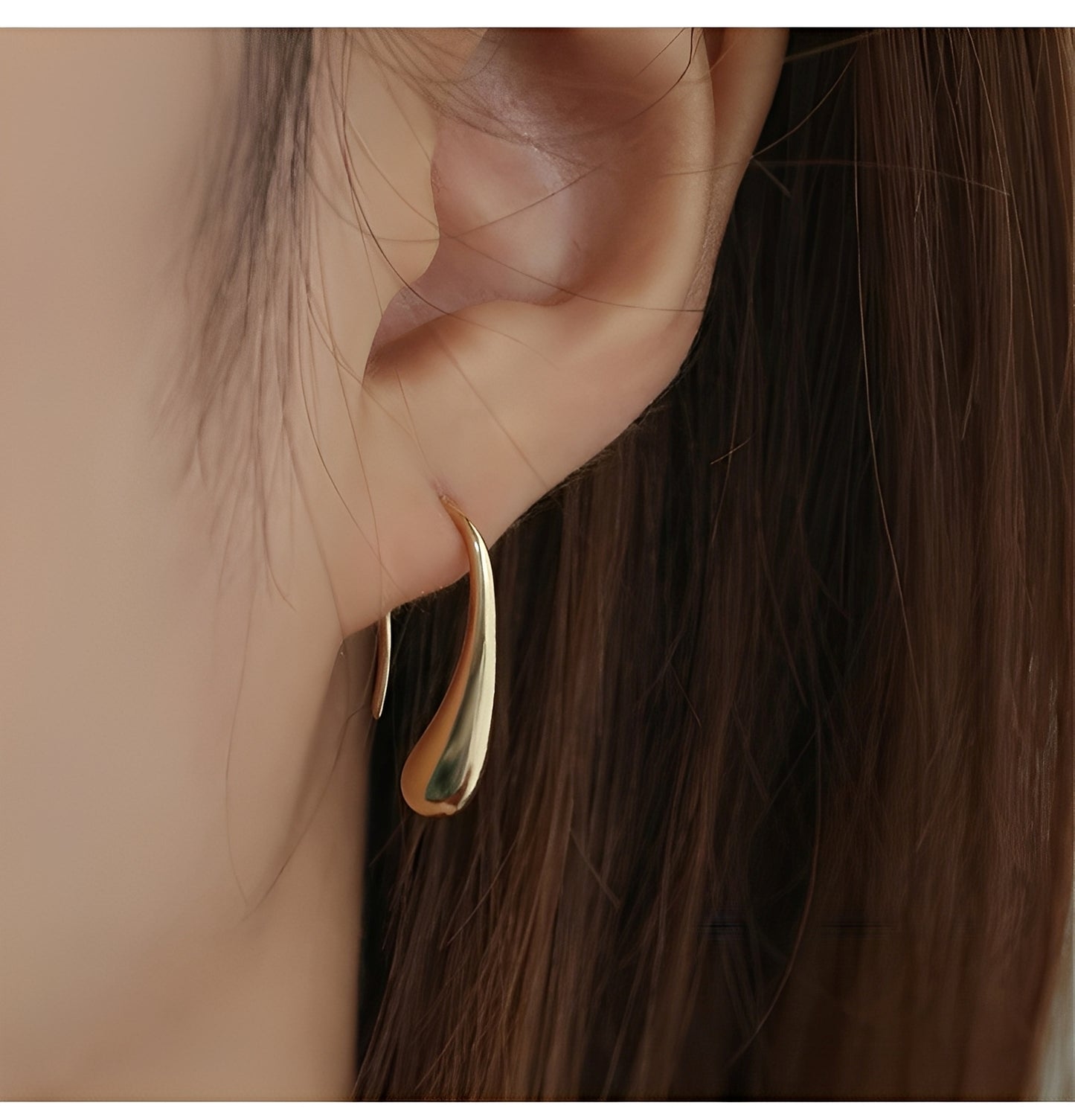 Nyx – Boucles d'Oreilles Pendantes en Or Vintage