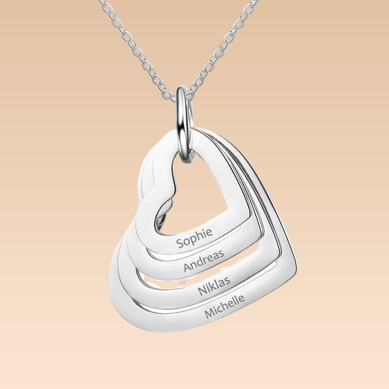 Amelya – Collier Cœur Personnalisé Élégant