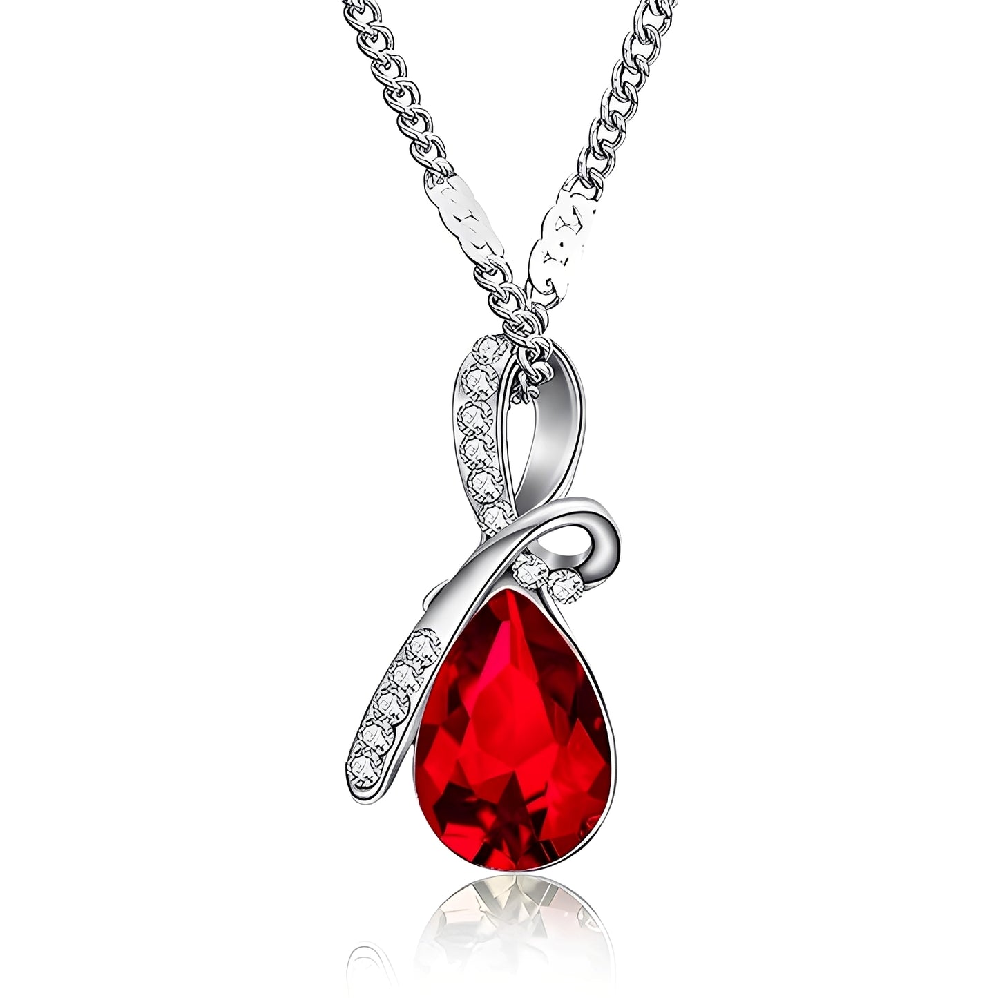 Pilar – Collier Cristal Étincelant Or Blanc