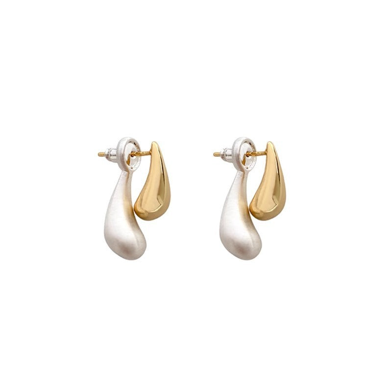Alina – Boucles d’Oreilles Goutte Bicolores