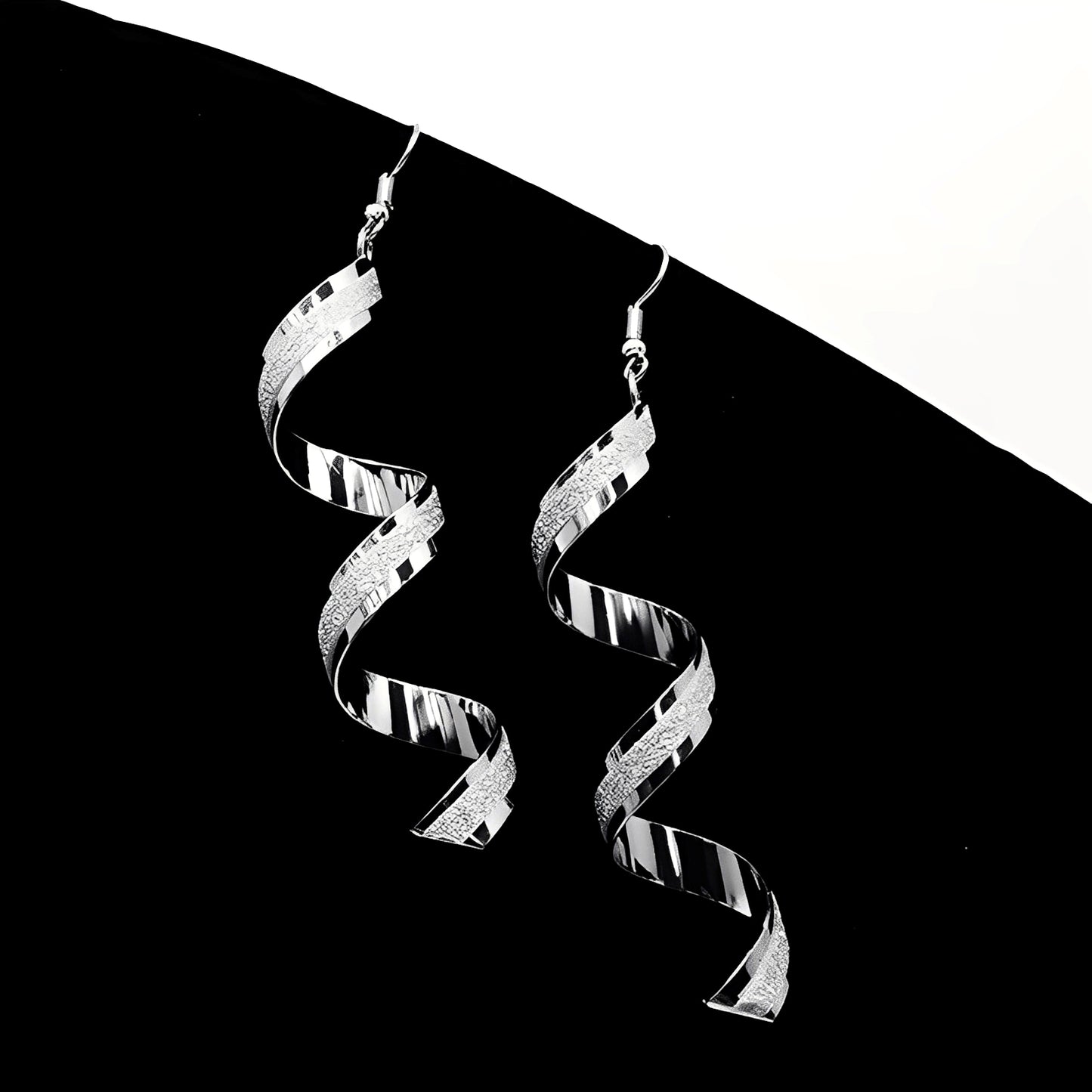 Jia – Boucles Spirales Argent Brillantes