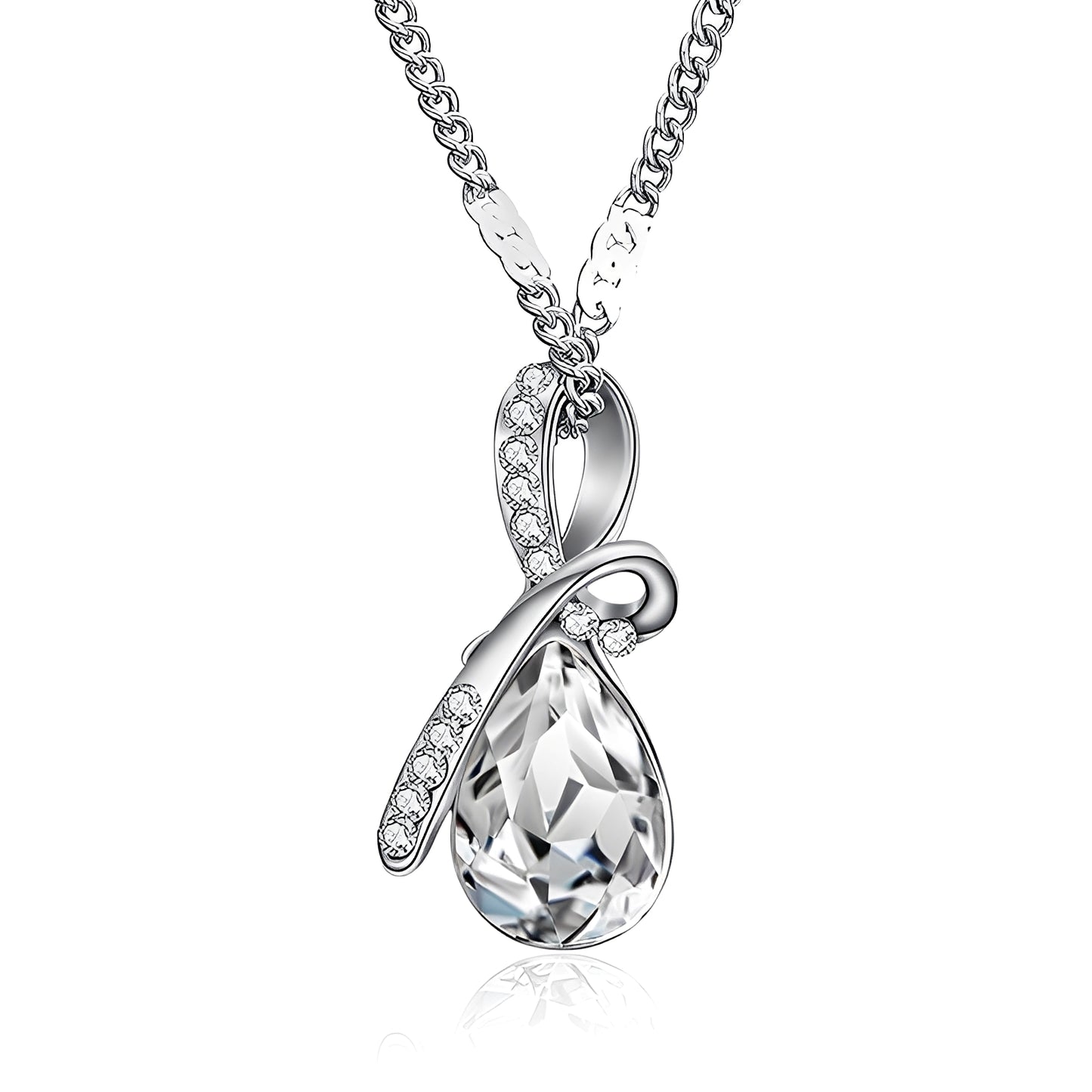 Pilar – Collier Cristal Étincelant Or Blanc