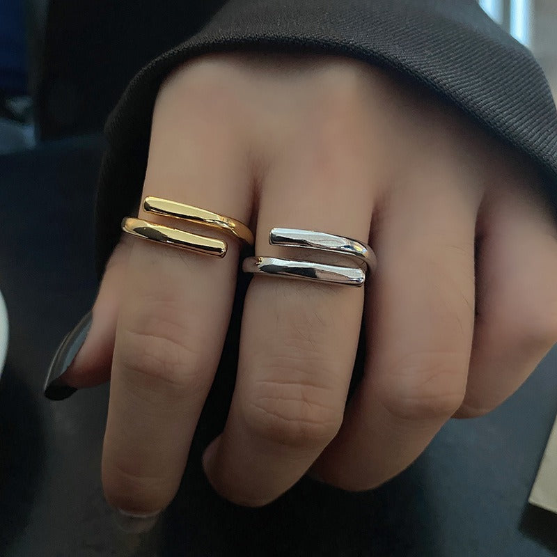 Cecilia – Bague Large Brillante et Irrégulière