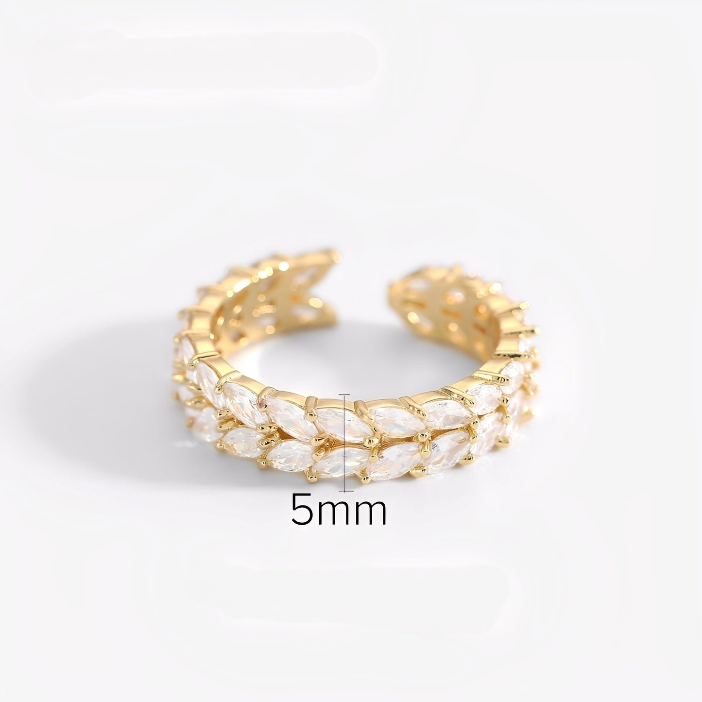 Patricia – Bague Feuilles de Printemps