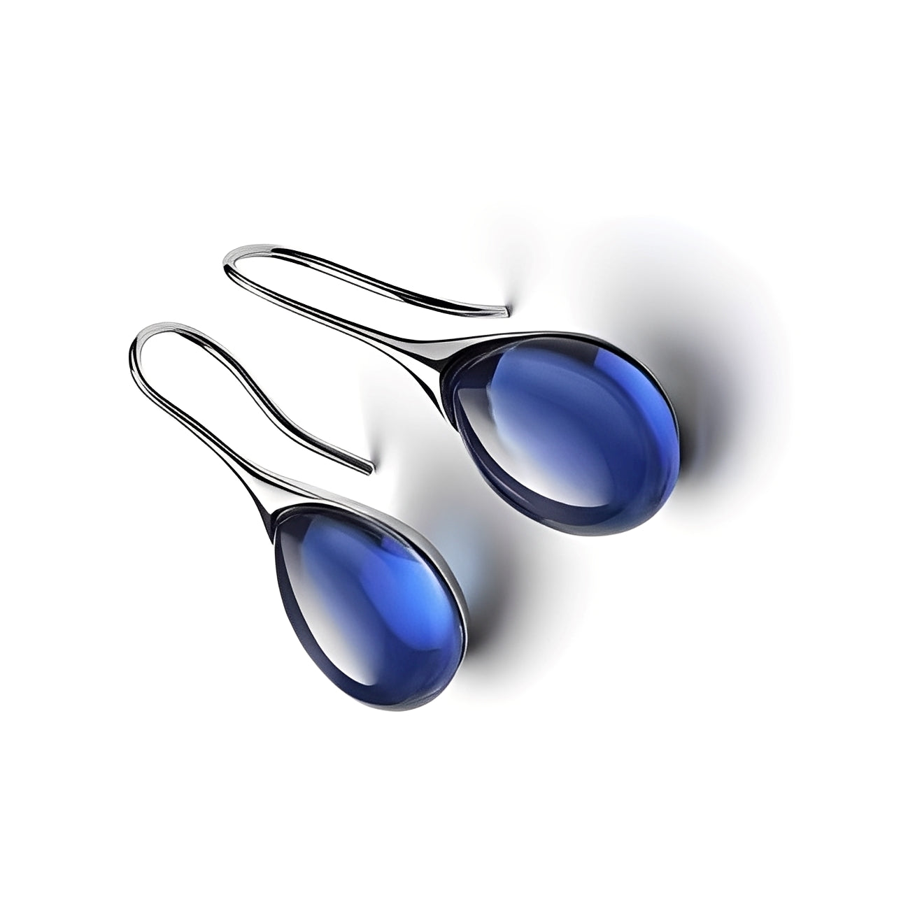 Marion – Boucles d’Oreilles Verre Olive Rétro