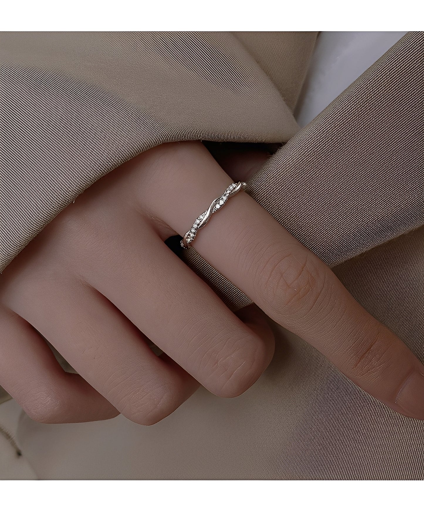 Adrien – Bague Torsadée Argent & Or