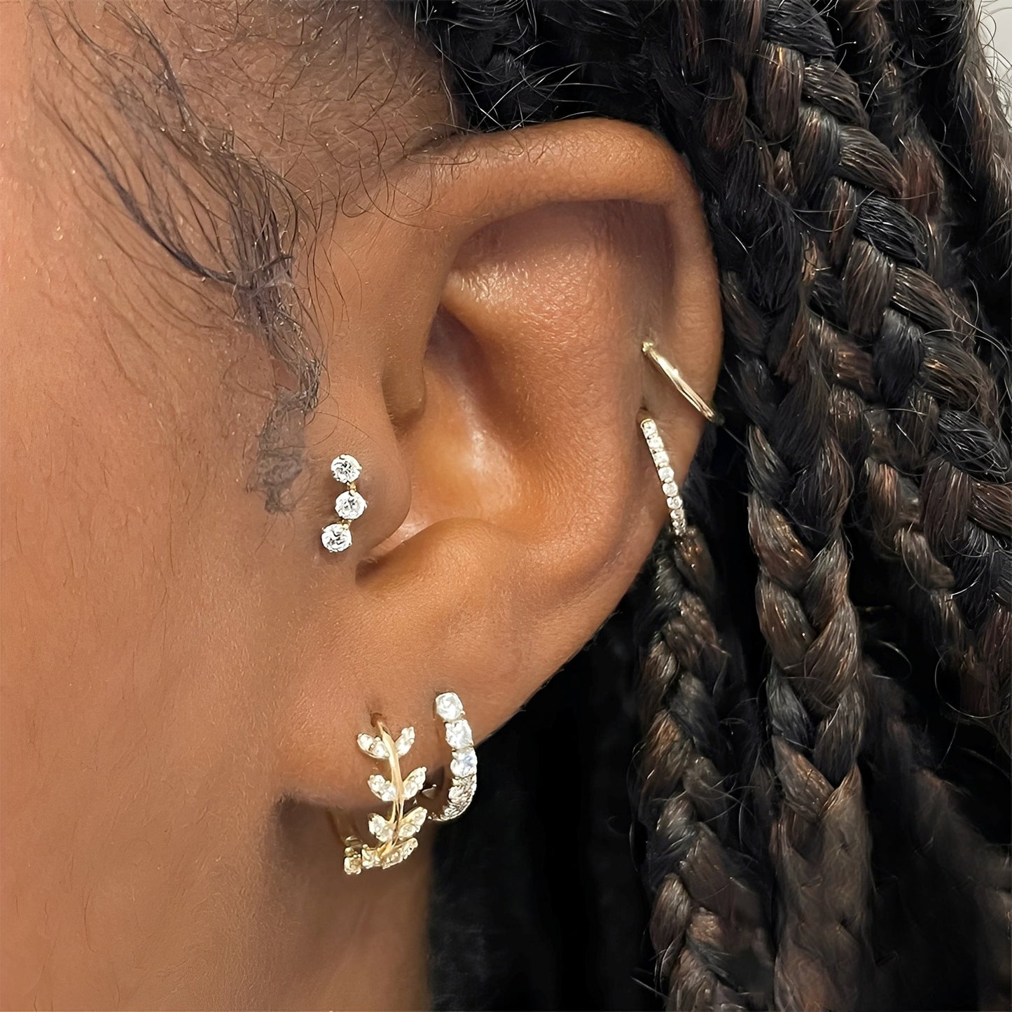 Estela – Boucles d'Oreilles Élégantes avec Cubiques 5A et Argent
