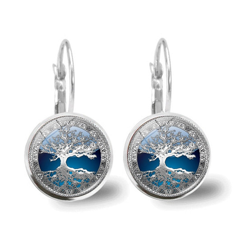Gwen – Boucles d'Oreilles en Argent Arbre de la Vie