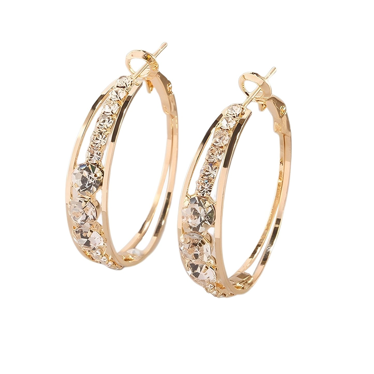 Alina – Boucles d'Oreilles Créoles Élégantes avec Éclat
