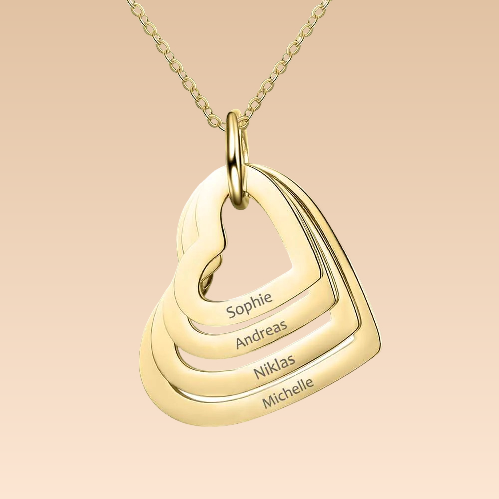 Amelya – Collier Cœur Personnalisé Élégant