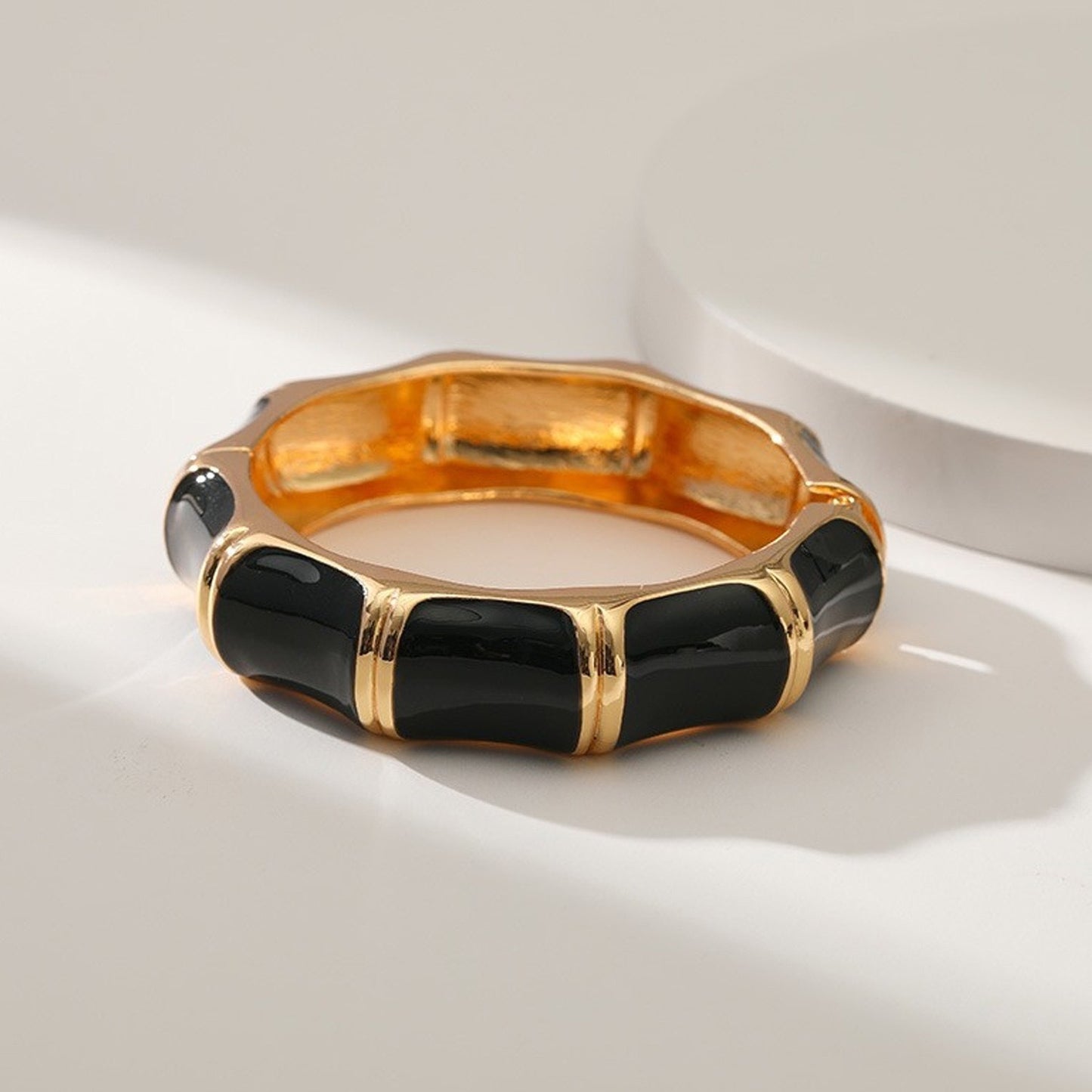 Naomi – Bracelet Bambou à Blocs de Couleurs