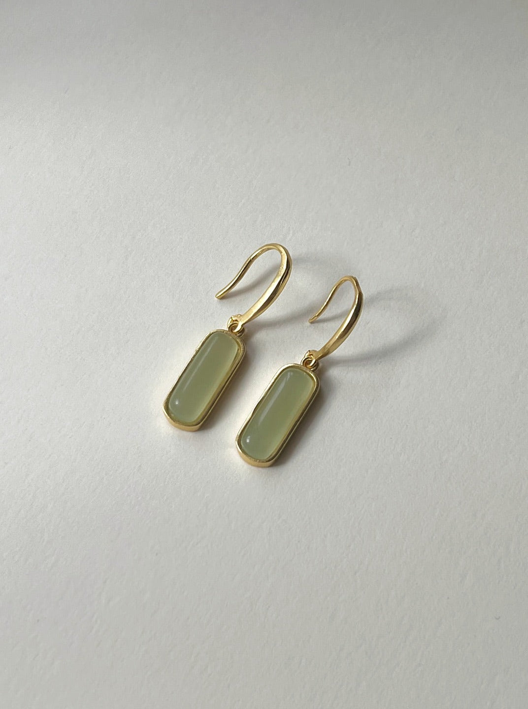 Fiona - Boucles d'oreilles avec pendentif en jade