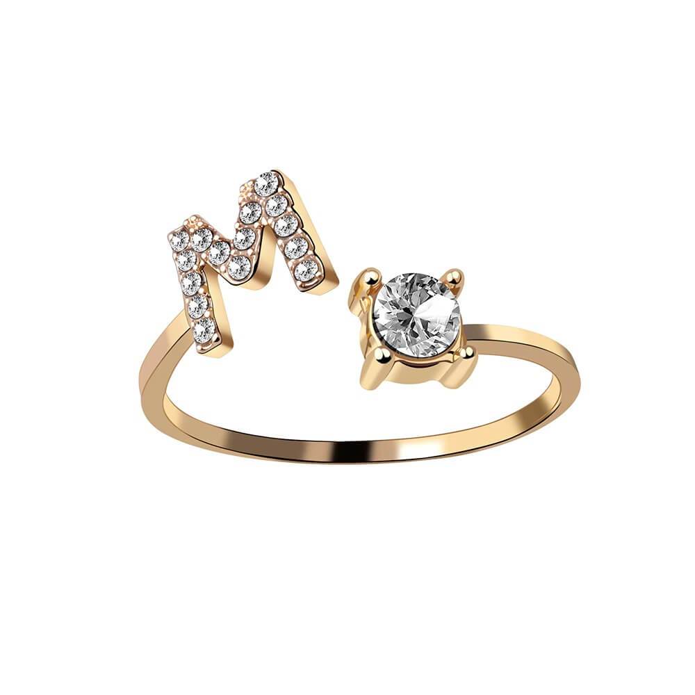 Nyla – Bague Initiale avec Zirconia