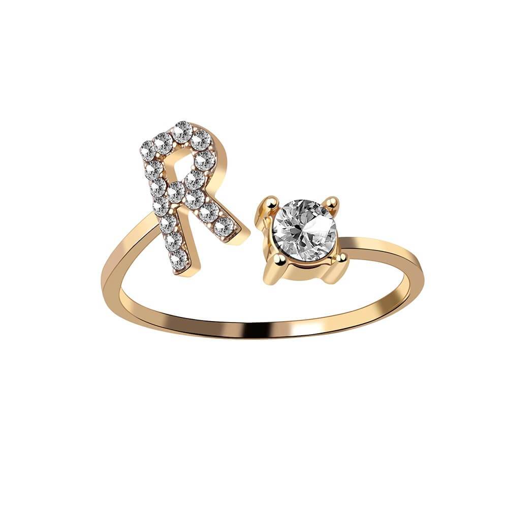 Nyla – Bague Initiale avec Zirconia