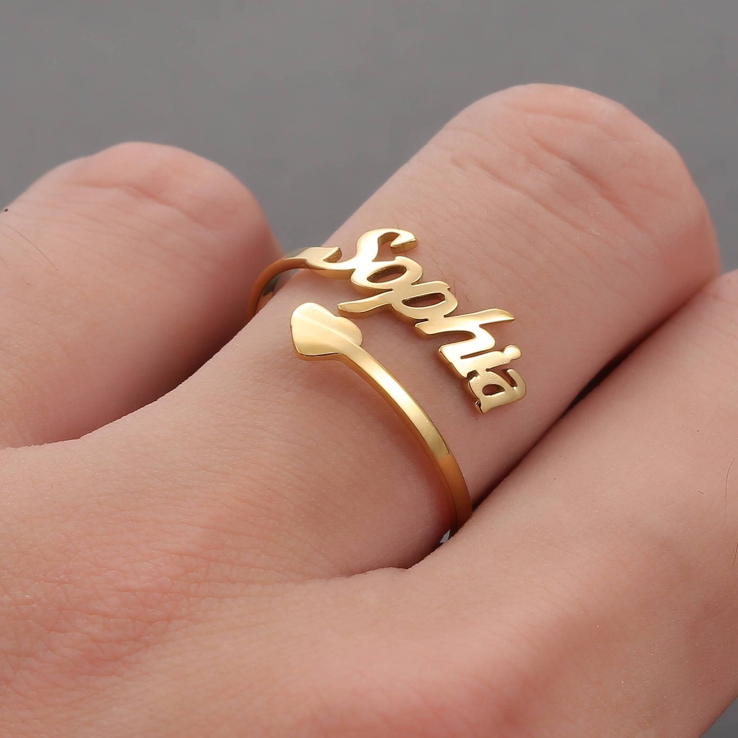 Elena – Bague Gravée avec Prénom