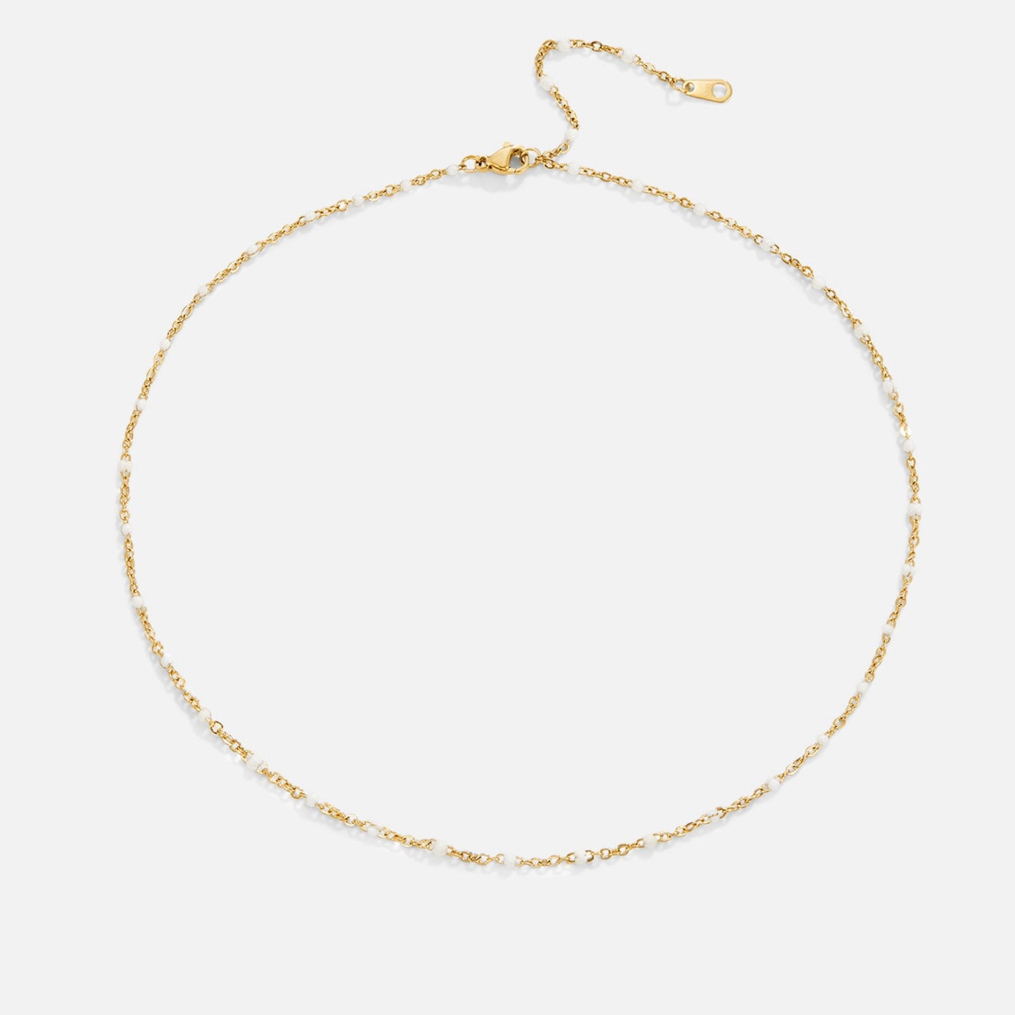 Mila – Collier à Perles Blanches