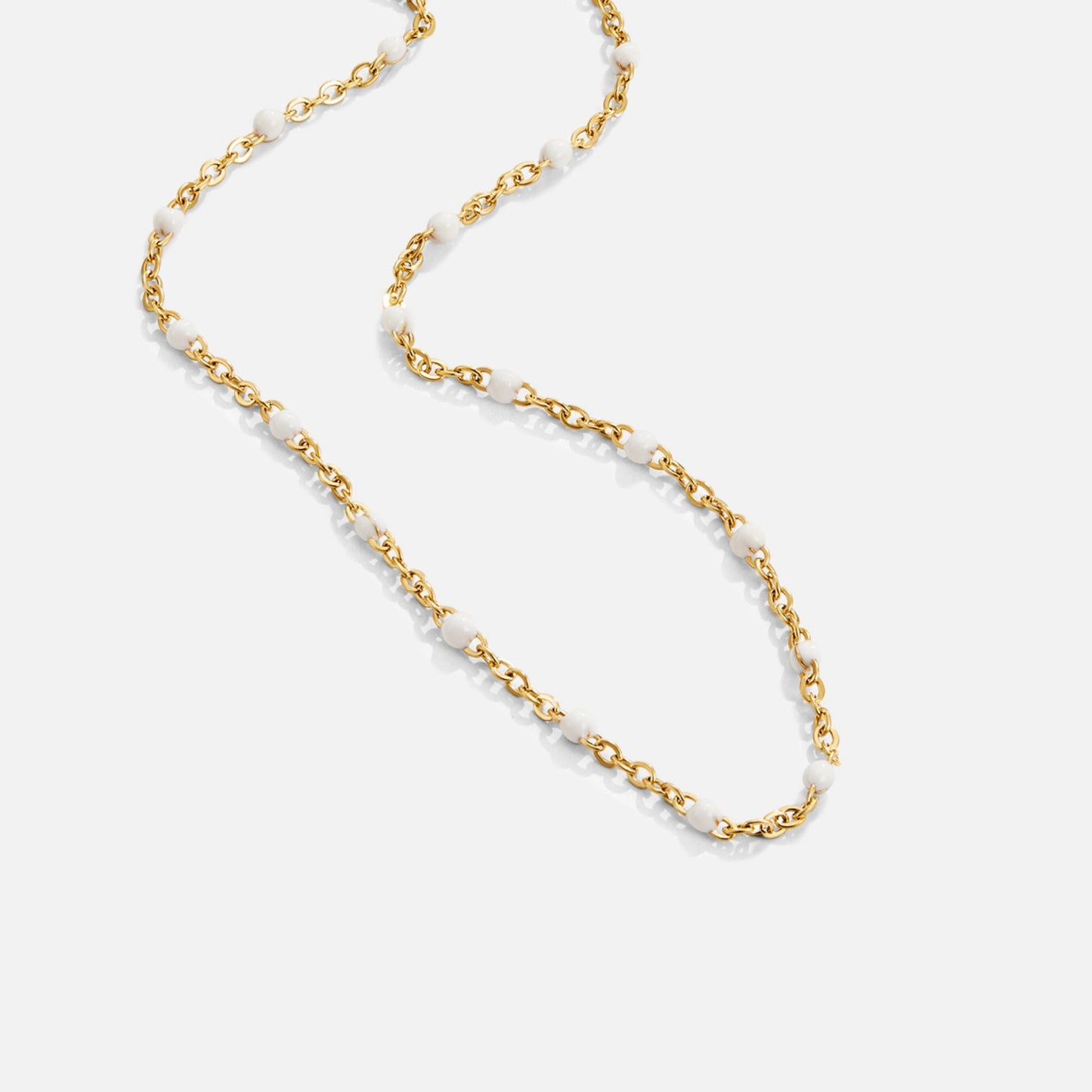 Mila – Collier à Perles Blanches