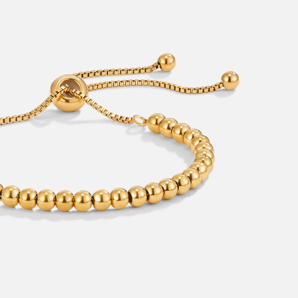 Niloya – Bracelet Doré à Perles