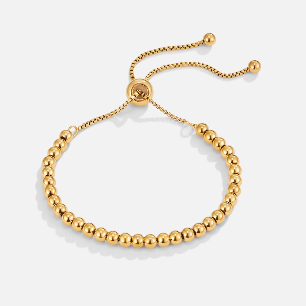 Niloya – Bracelet Doré à Perles