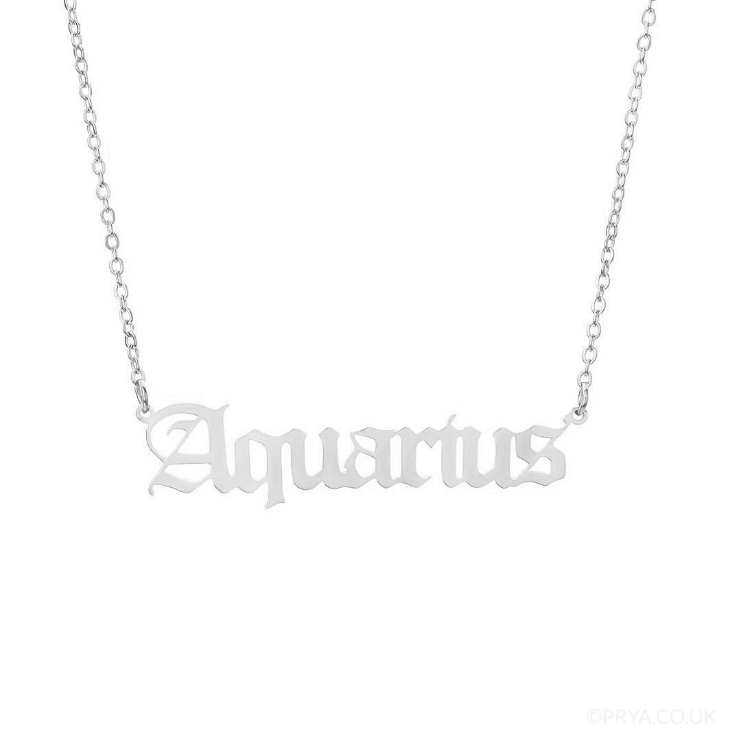 Celestine – Collier Prénom Zodiaque Classique