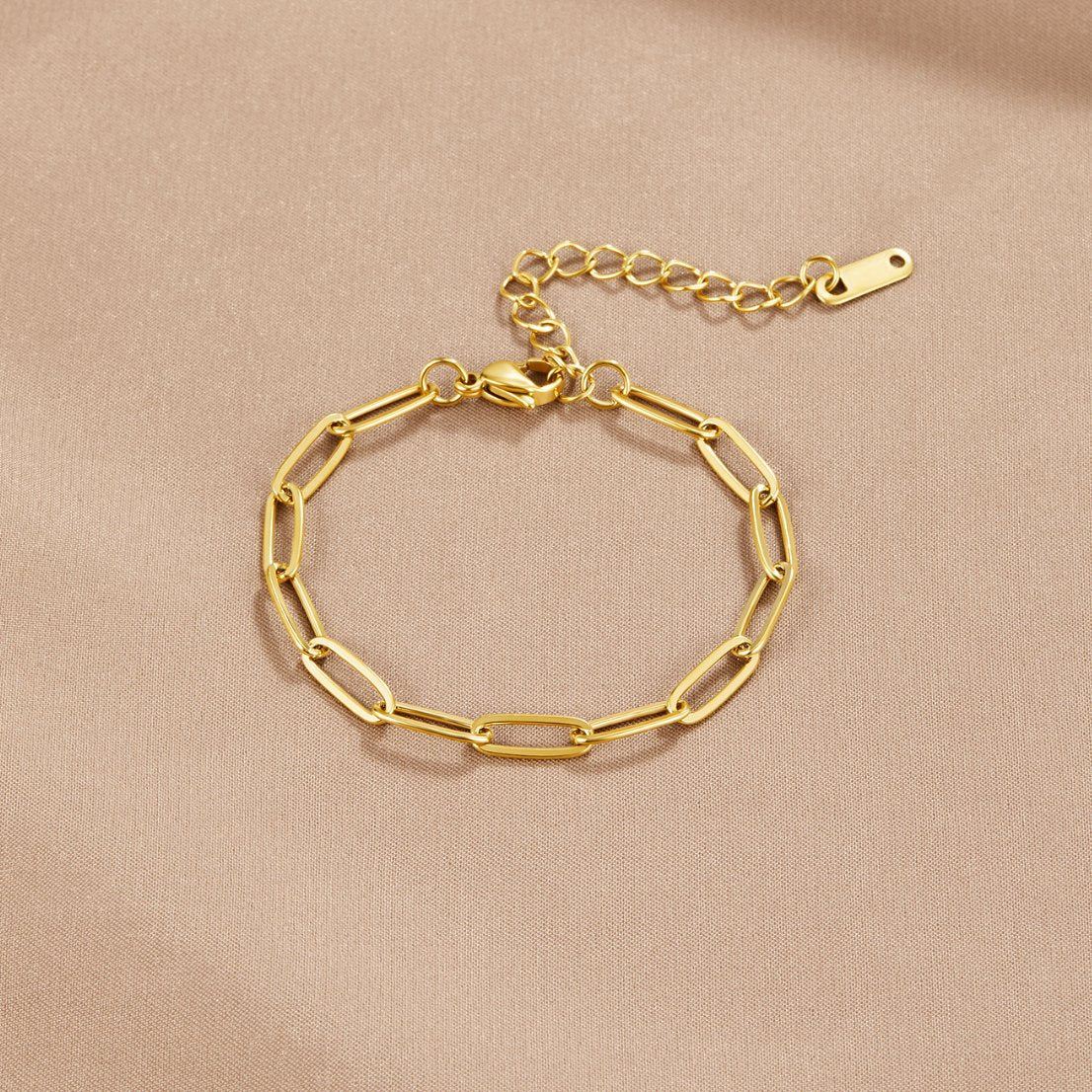 Hyeri – Bracelet Chaîne Trombone Doré