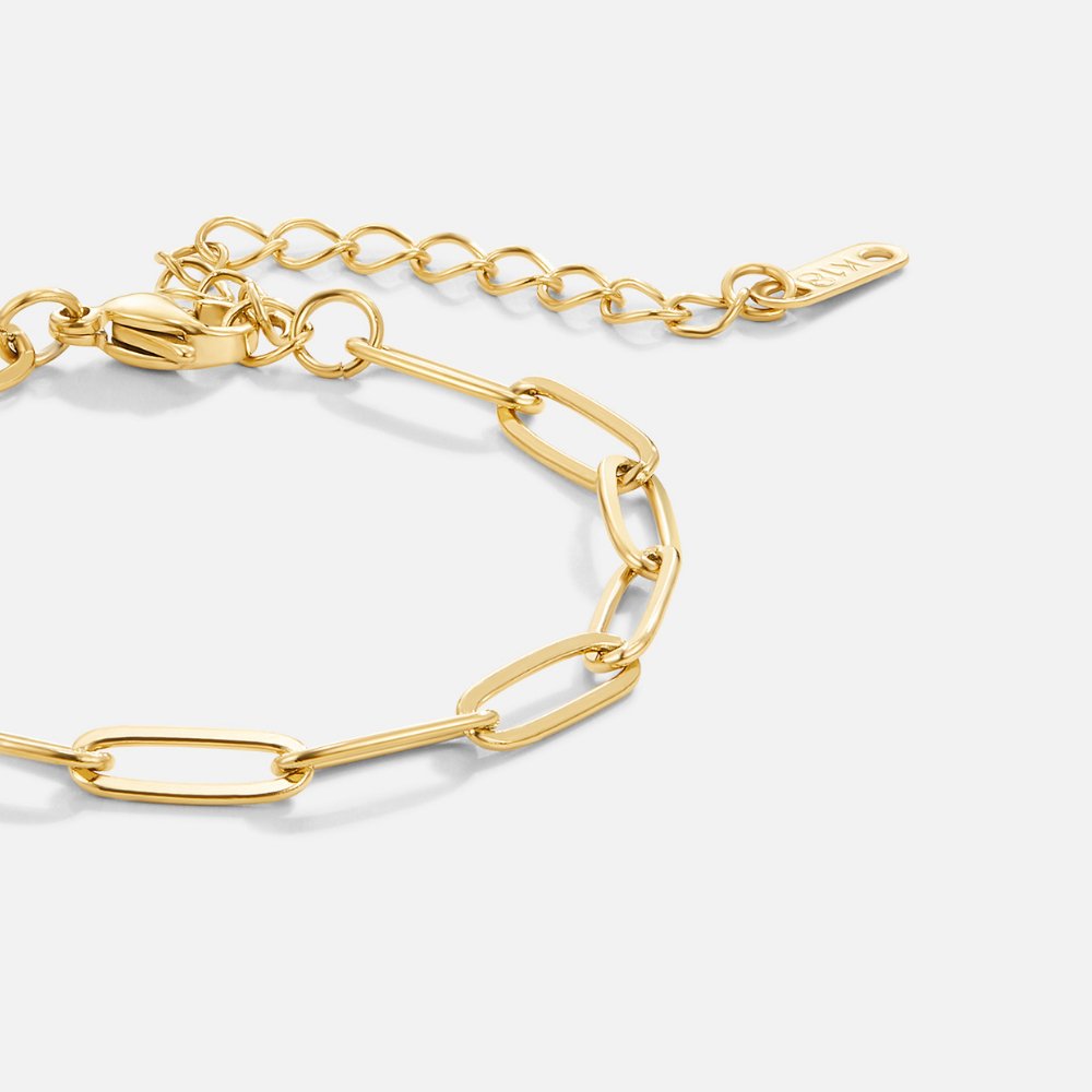Hyeri – Bracelet Chaîne Trombone Doré
