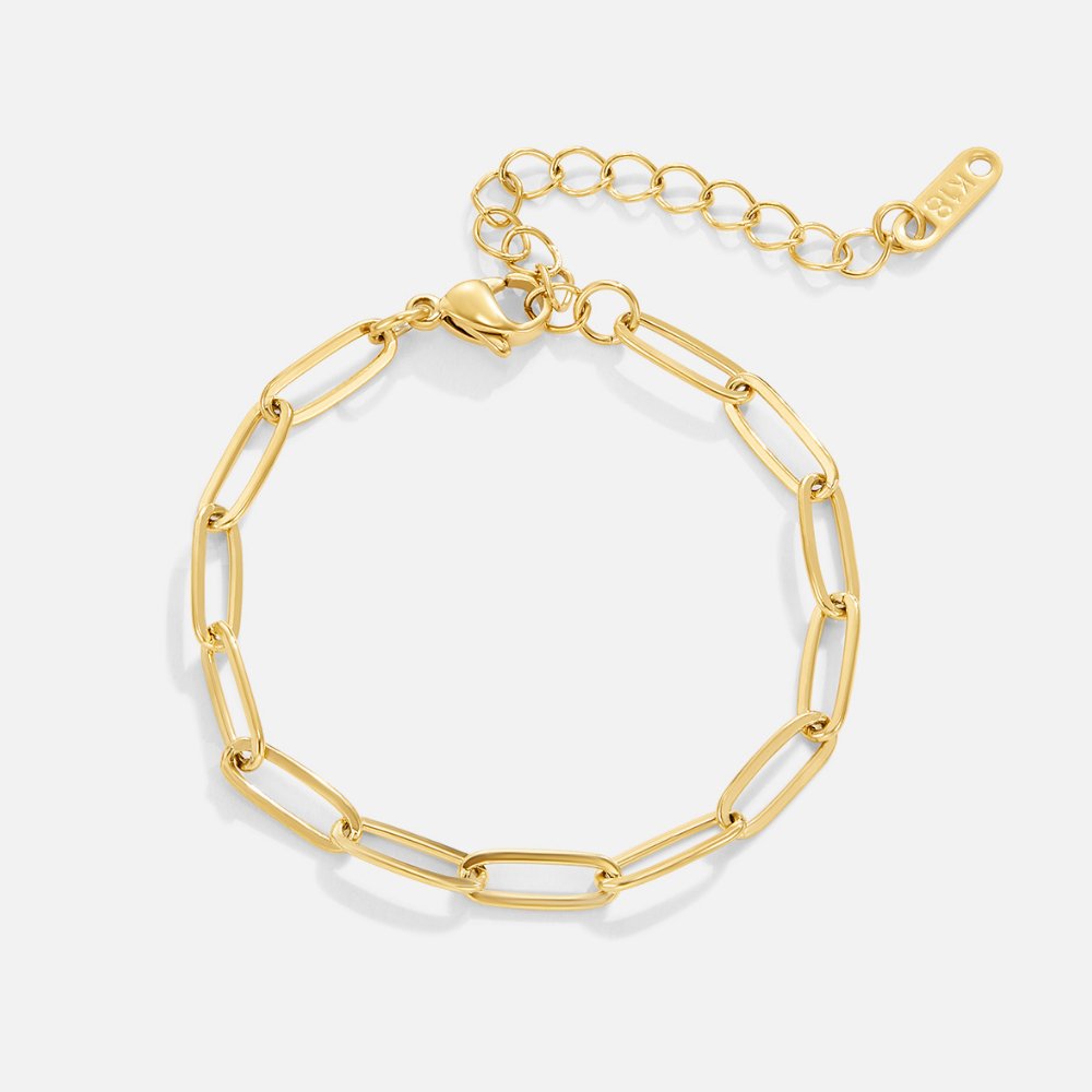 Hyeri – Bracelet Chaîne Trombone Doré