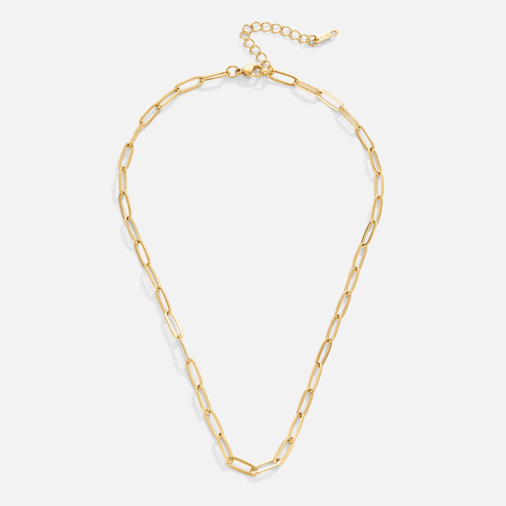 Mara – Collier Chaîne Trombone Doré