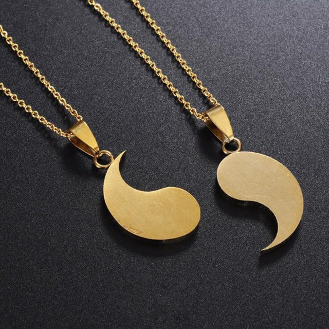 Tao – Collier Yin Yang Séparable pour Couple ou Amis