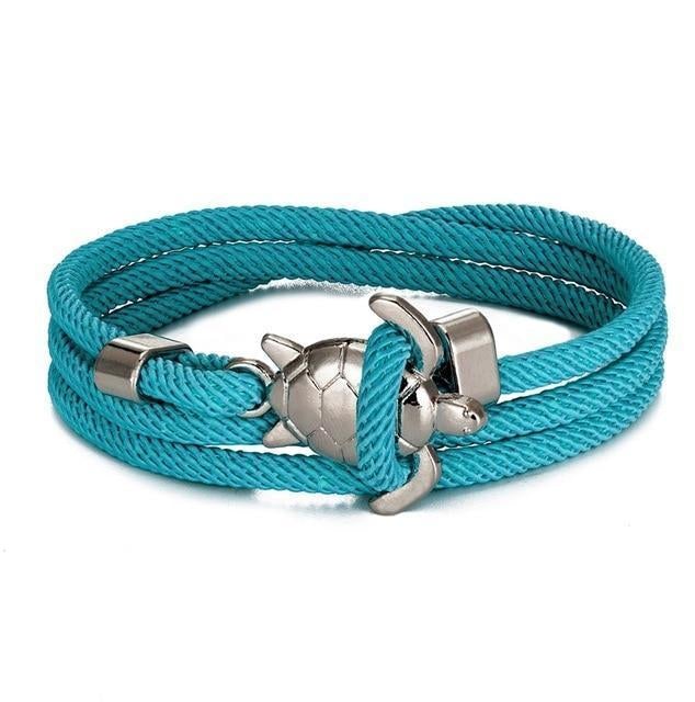 Nerida – Bracelet Artisanal avec Charme de Tortue de Mer