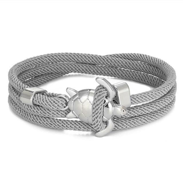 Nerida – Bracelet Artisanal avec Charme de Tortue de Mer