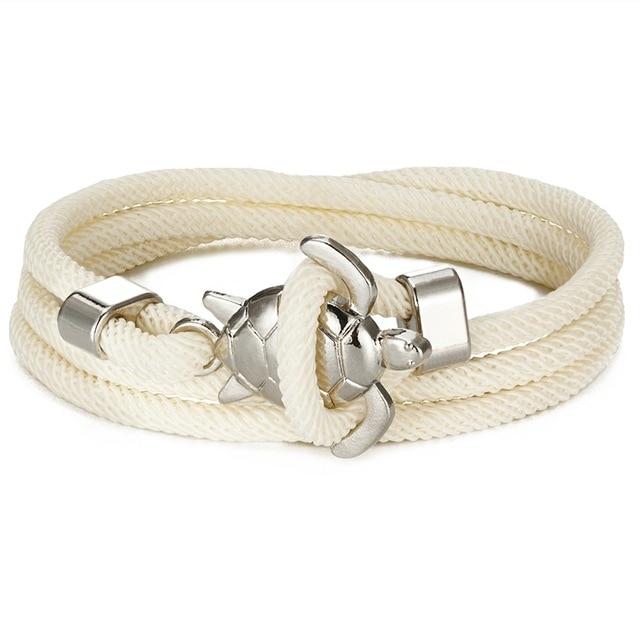 Nerida – Bracelet Artisanal avec Charme de Tortue de Mer