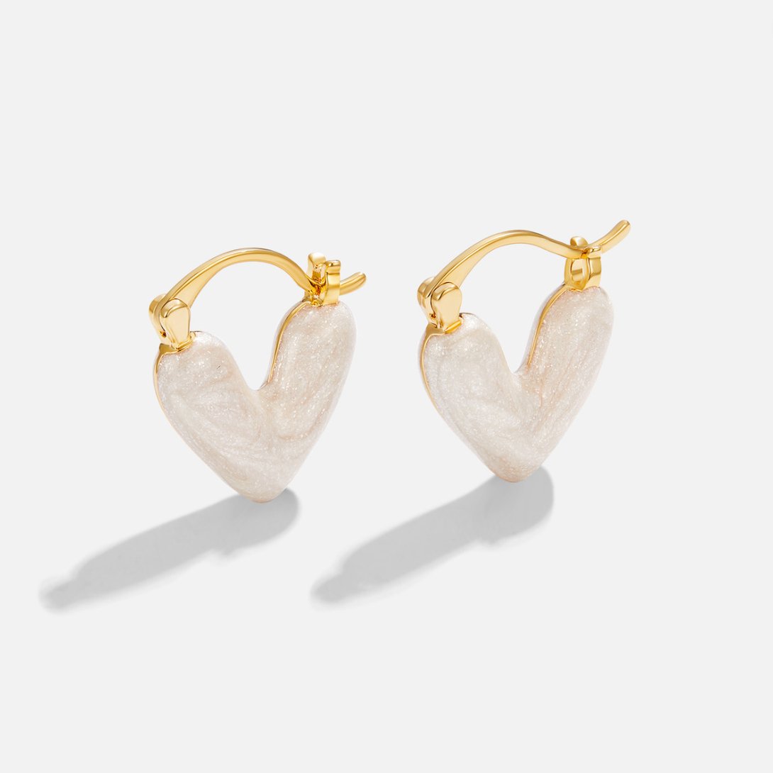 Aya – Boucles Cœur d’Amour Doré