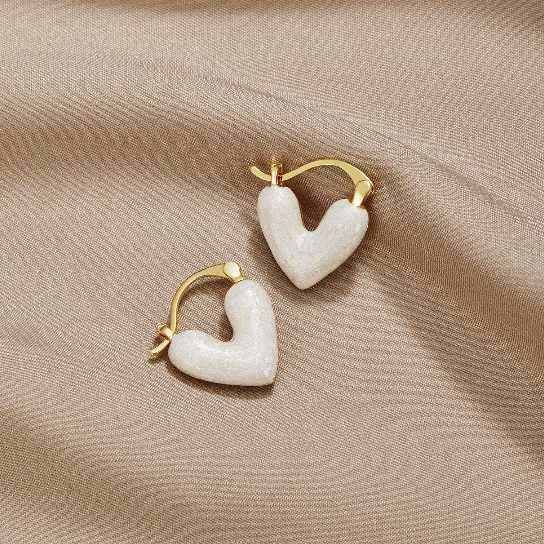 Aya – Boucles Cœur d’Amour Doré