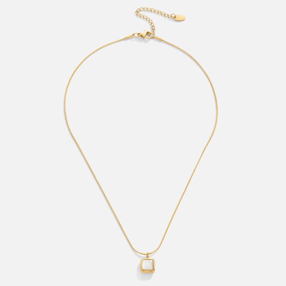 Riva – Collier Pendentif en Pierre de Lune Irisée