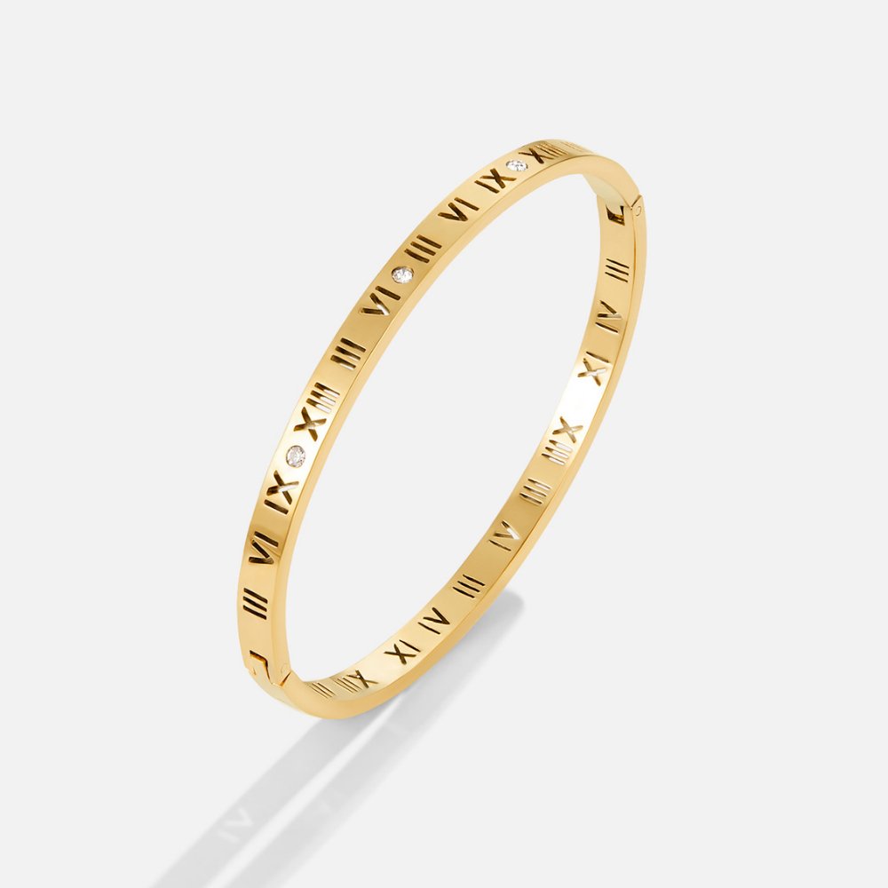 Vanya – Bracelet Jonc Or 18K Brillant