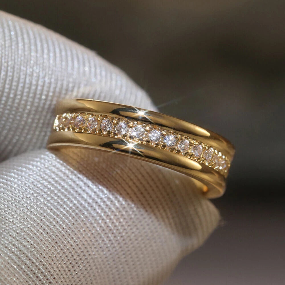 Lyssa – Bague Élégante à Double Zircone