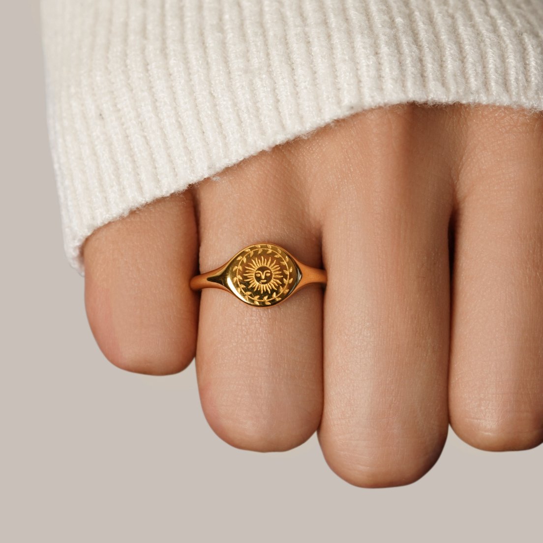 Solenne – Bague Solstice Dorée