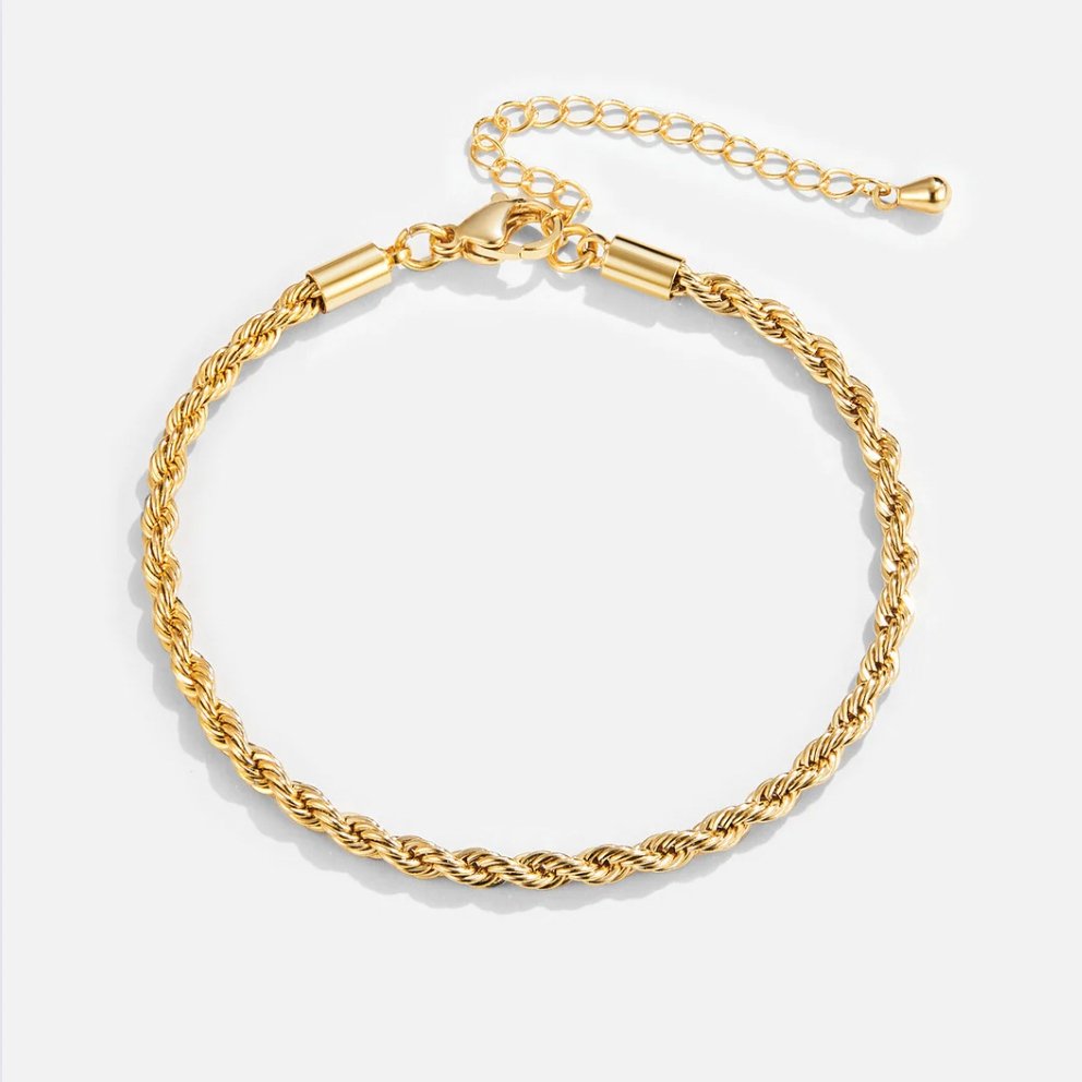Althea – Bracelet Torsadé Doré