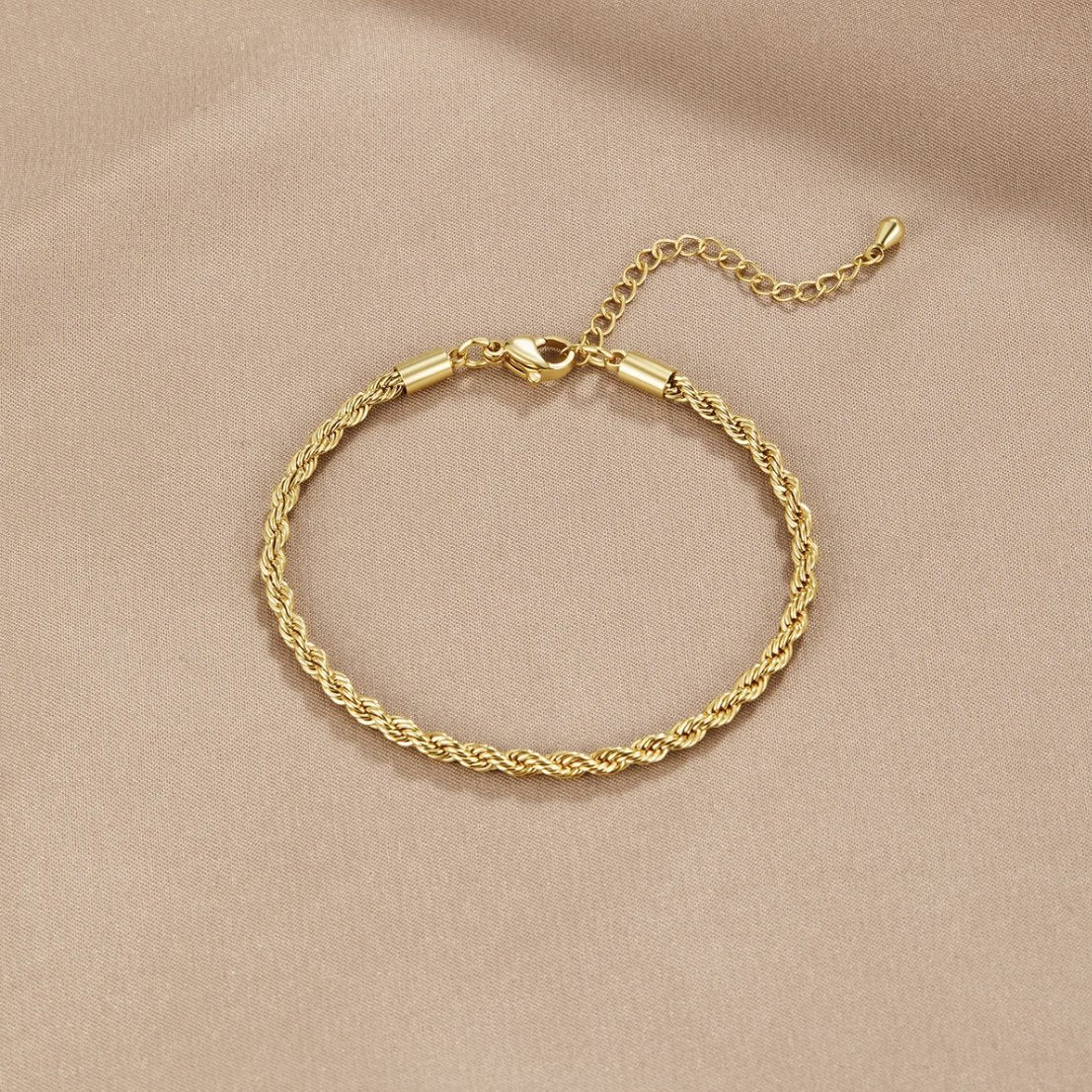 Althea – Bracelet Torsadé Doré