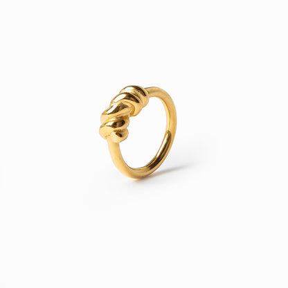 Shay – Bague Fil de Fer Barbelé Dorée