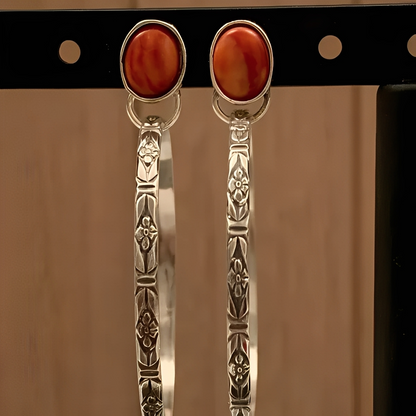 Selene – Boucles d’Oreilles Bohèmes Vintage en Onyx