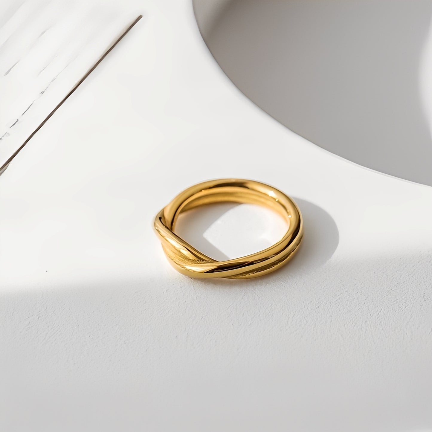 Amaya – Bague Double Anneau Élégante