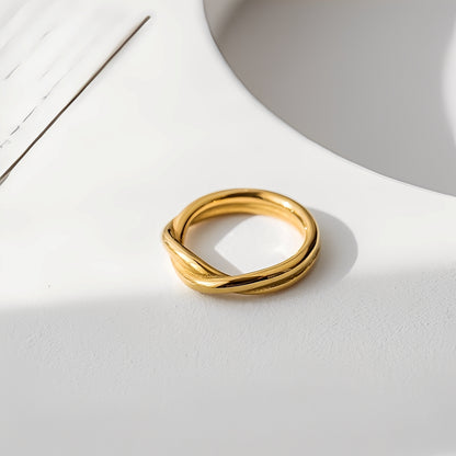 Amaya – Bague Double Anneau Élégante