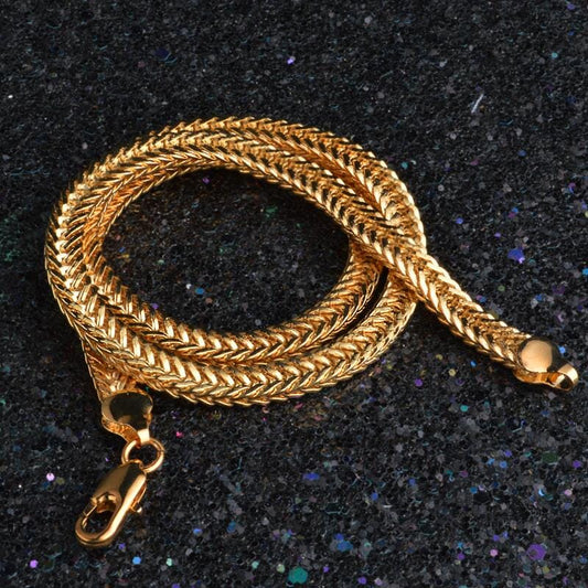 Camille – Collier Lisse Exquis Plaqué Or 18K