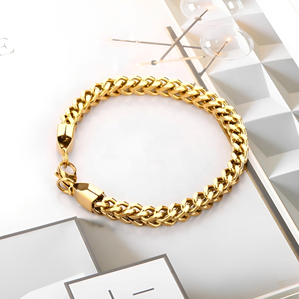Franco – Bracelet Doré Élégant