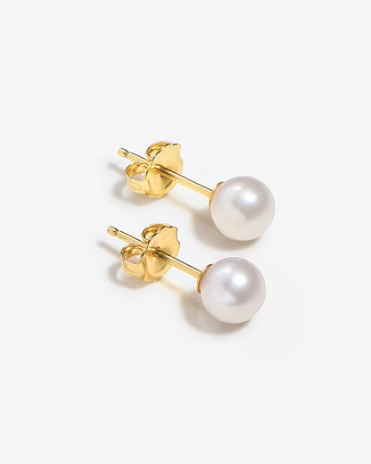 Lucia - Boucles d'oreilles en perles classiques de taille moyenne