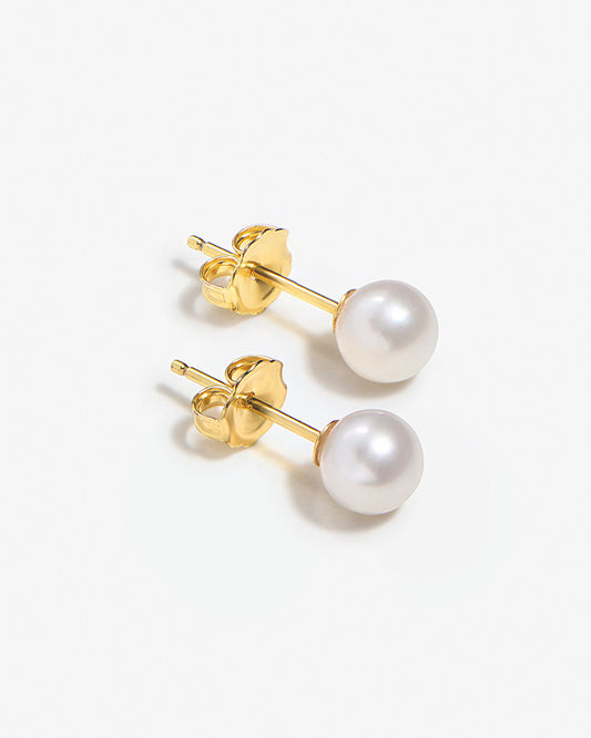 Lucia - Boucles d'oreilles en perles classiques de taille moyenne